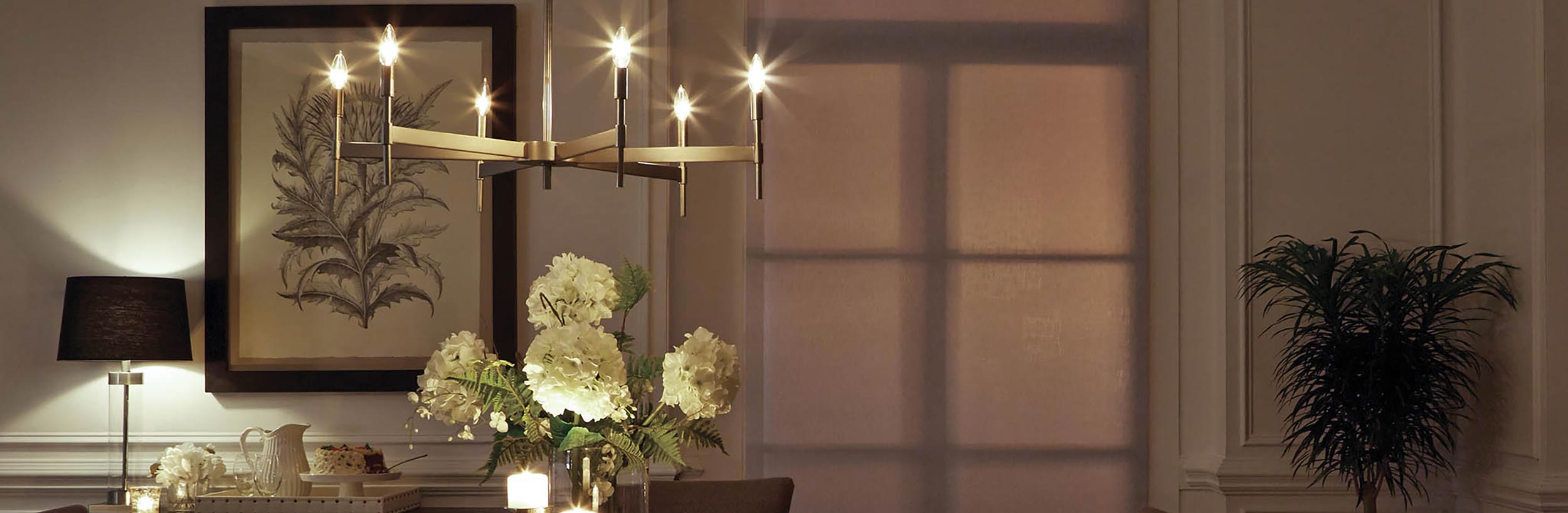 Lamp on a dinning room